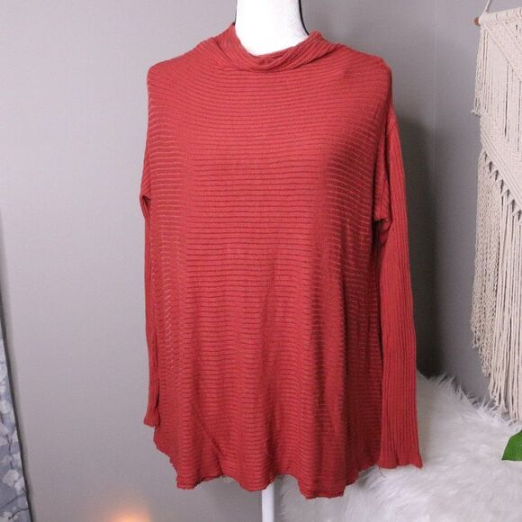 We the free | Cowl Neck Waffle Knit Long Sleeve Top Small - Picture 2 of 6